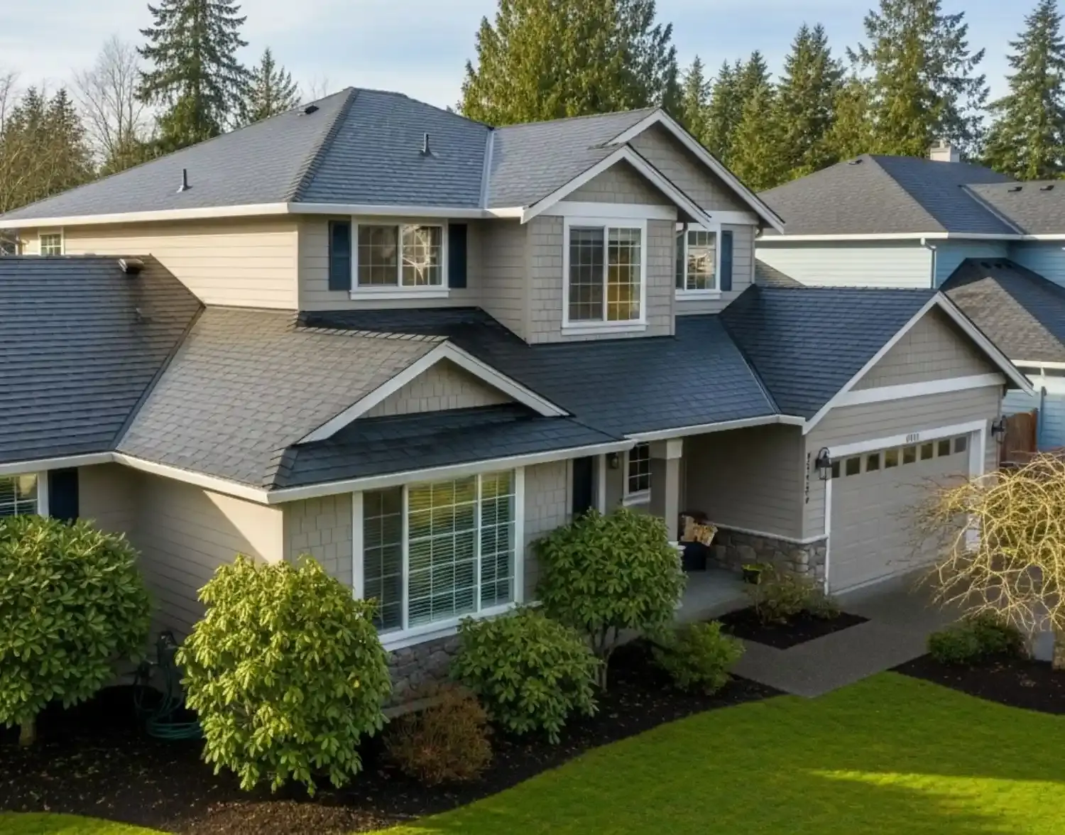 A fully cleaned and moss free roof