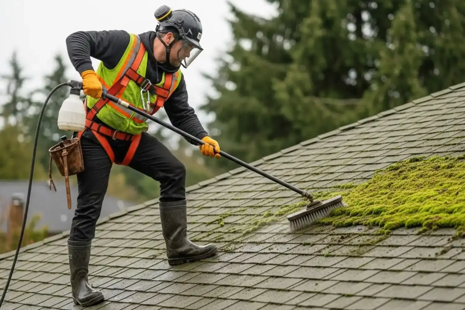 Moss Removal Services in northwest olympia