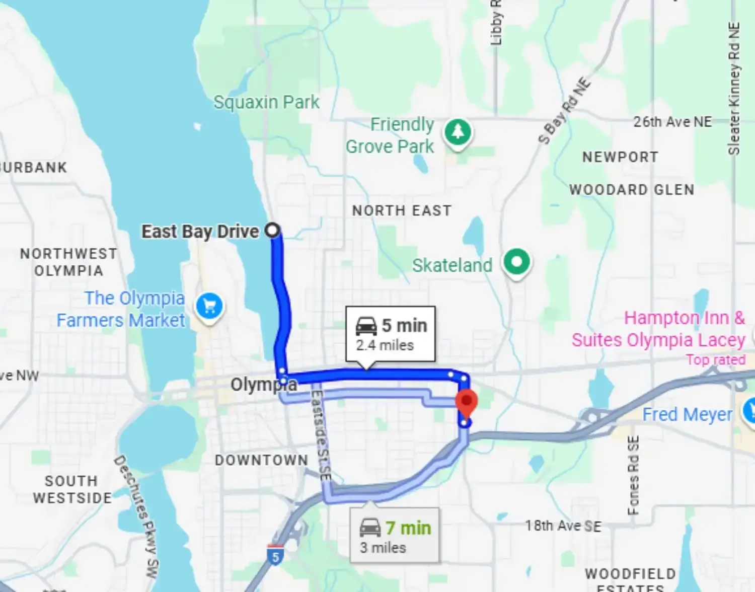 Our reach and response time to east bay drive