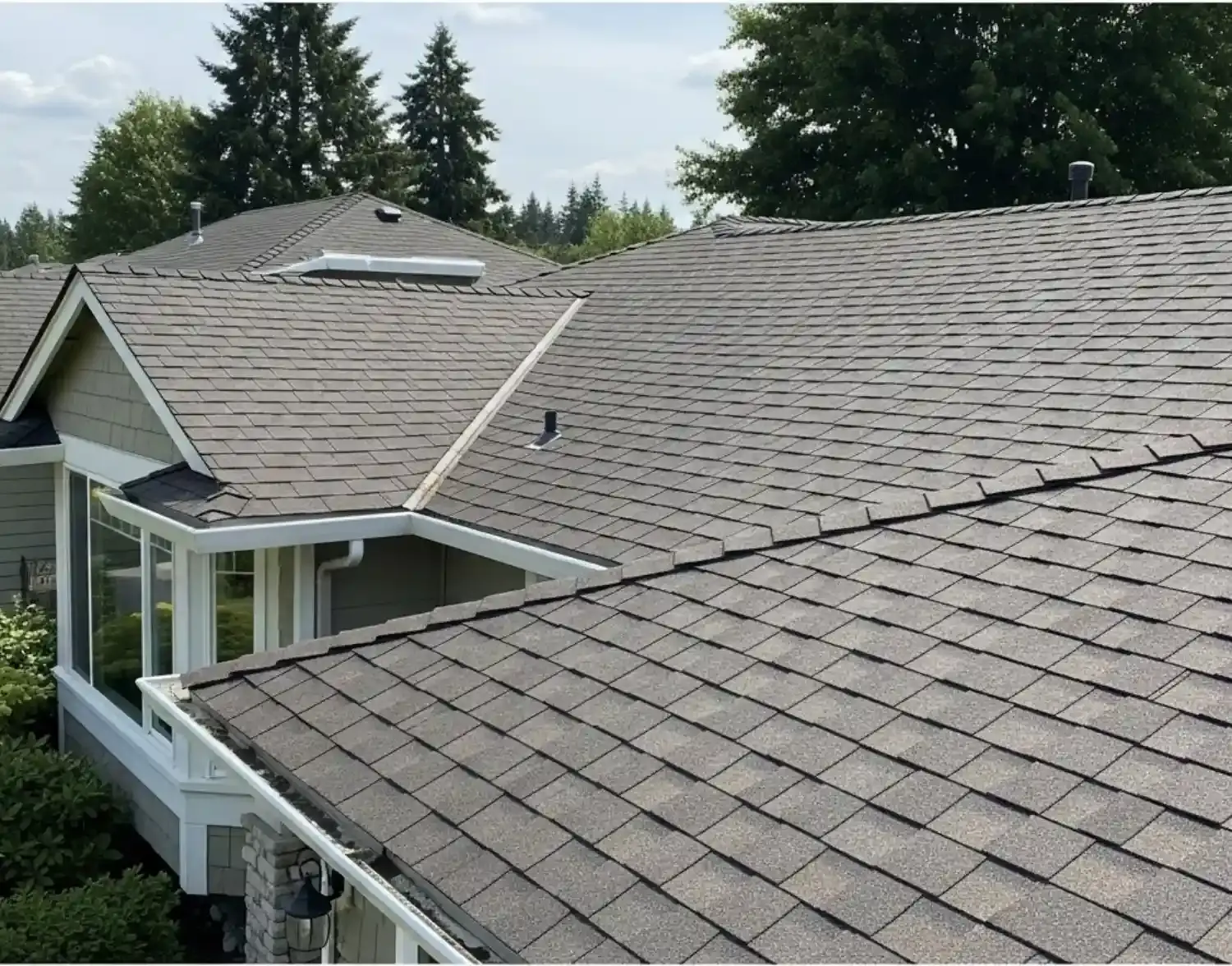 A stain free shiny roof